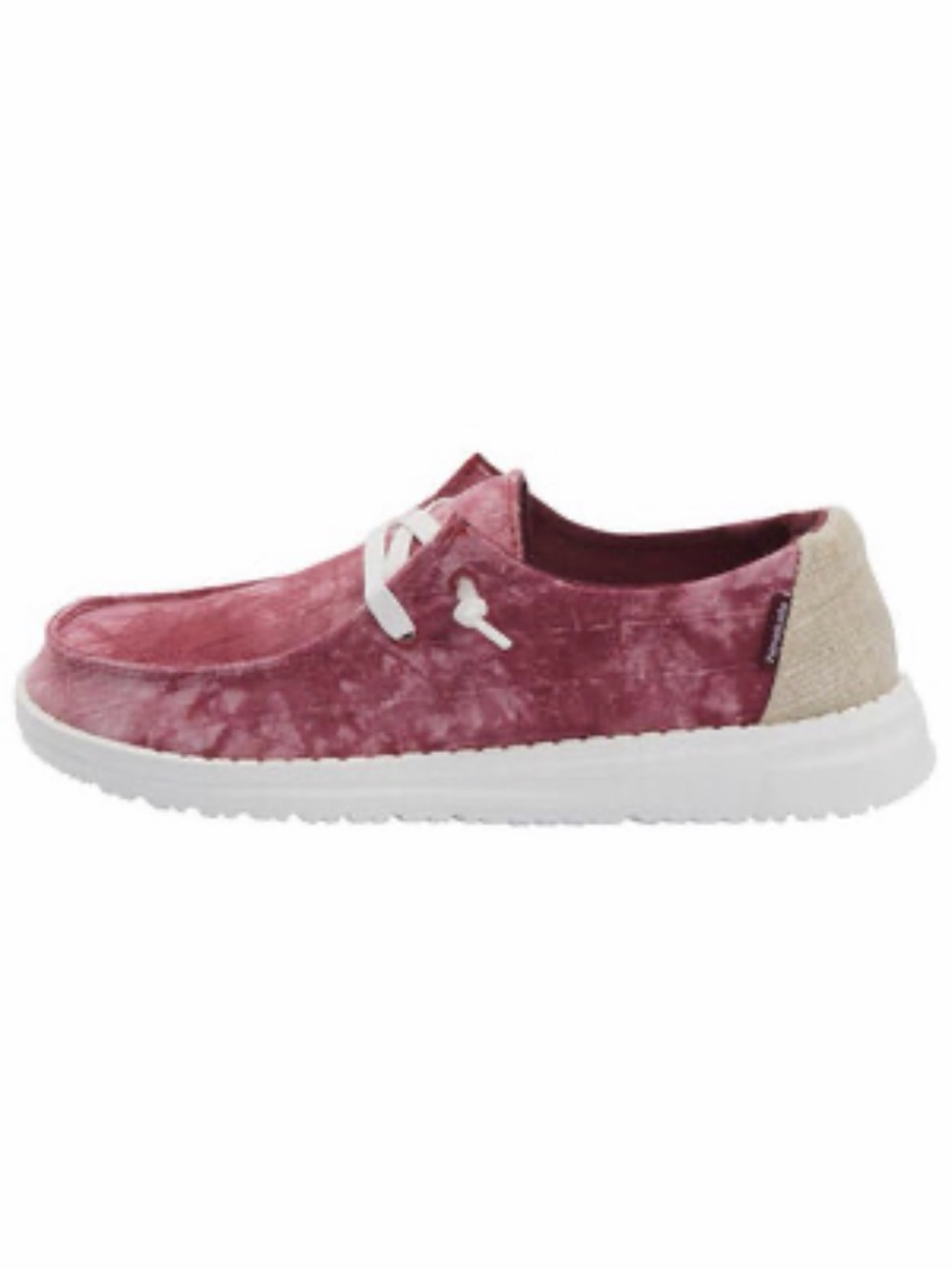 Hey Dudes Wendy Women’s Tie Dye Red Canvas slip on Shoes Size: 8